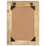Hand Painted Mirror 40X55 Cm Solid Mango Wood