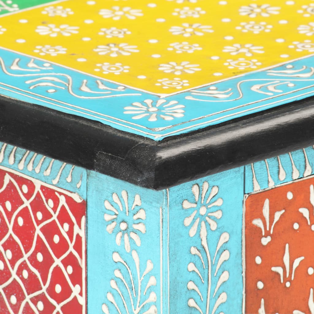 Hand Painted Console Table 80X35X75 Cm Solid Mango Wood