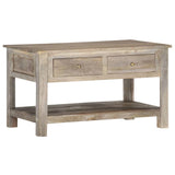 Coffee Table 82X52X47 Cm Solid Mango Wood