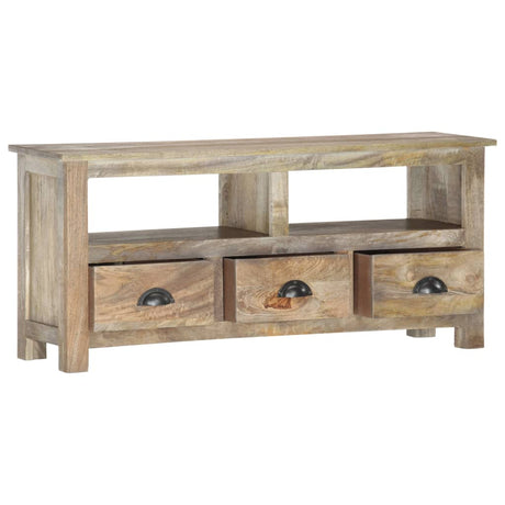 Tv Cabinet 110X30X50 Cm Solid Mango Wood