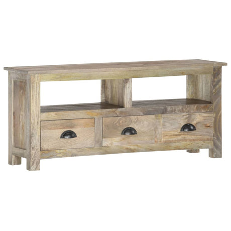 Tv Cabinet 110X30X50 Cm Solid Mango Wood