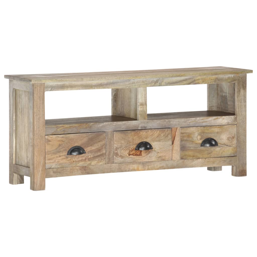Tv Cabinet 110X30X50 Cm Solid Mango Wood
