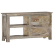 Tv Cabinet 100X30X55 Cm Solid Mango Wood
