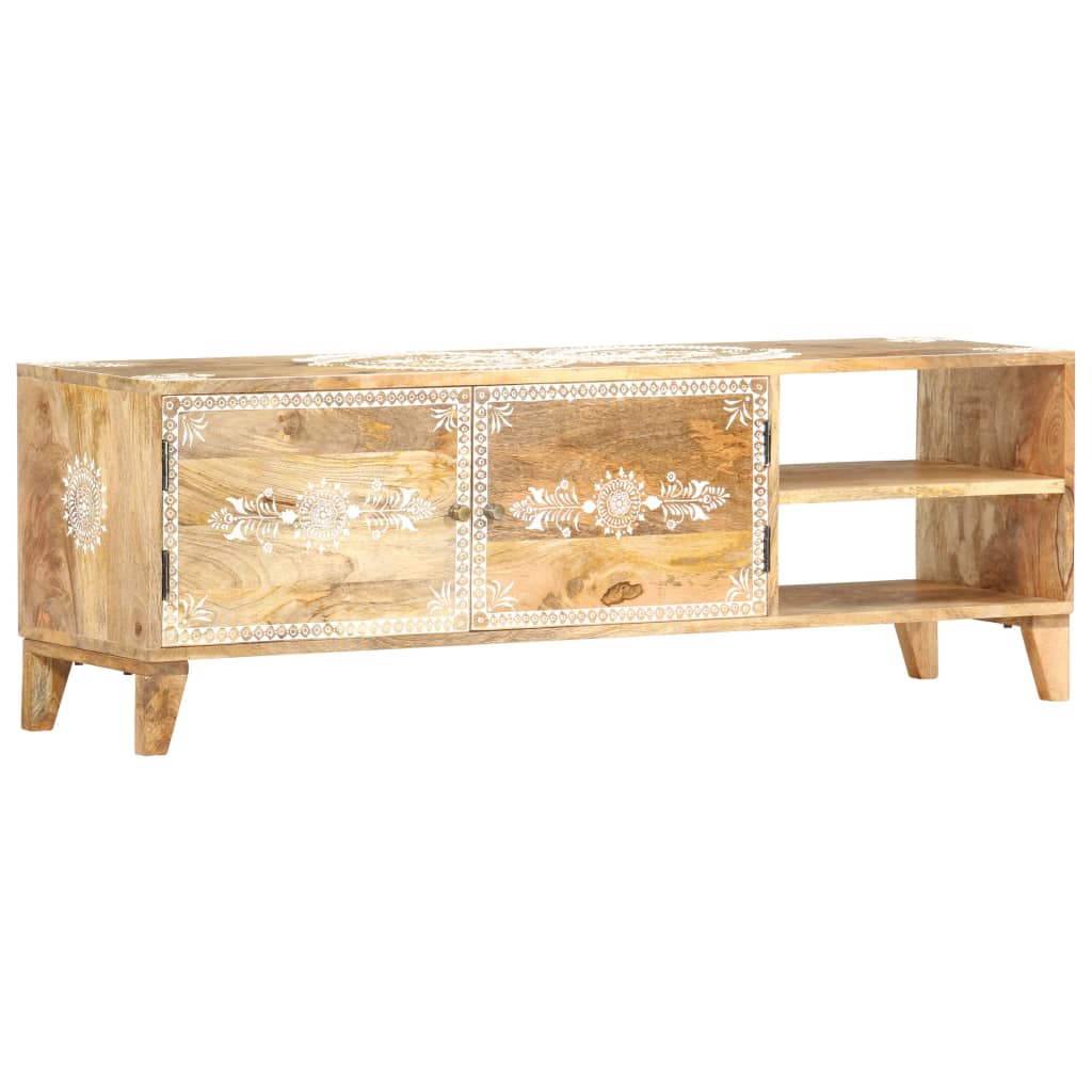 Tv Cabinet 120X30X40 Cm Solid Mango Wood