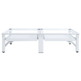 Washing And Drying Machine Pedestal With Pull-Out Shelves White