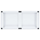 Washing And Drying Machine Pedestal With Pull-Out Shelves White