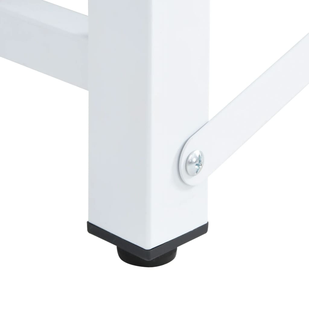 Washing And Drying Machine Pedestal With Pull-Out Shelves White
