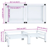Washing And Drying Machine Pedestal With Pull-Out Shelves White