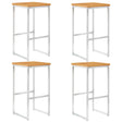 Bar Chairs 2 Pcs And Stainless Steel