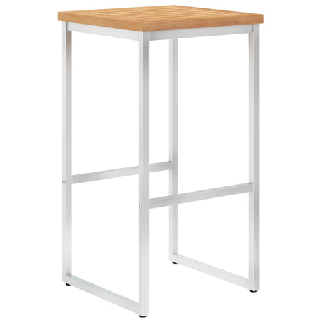Bar Chairs 2 Pcs And Stainless Steel