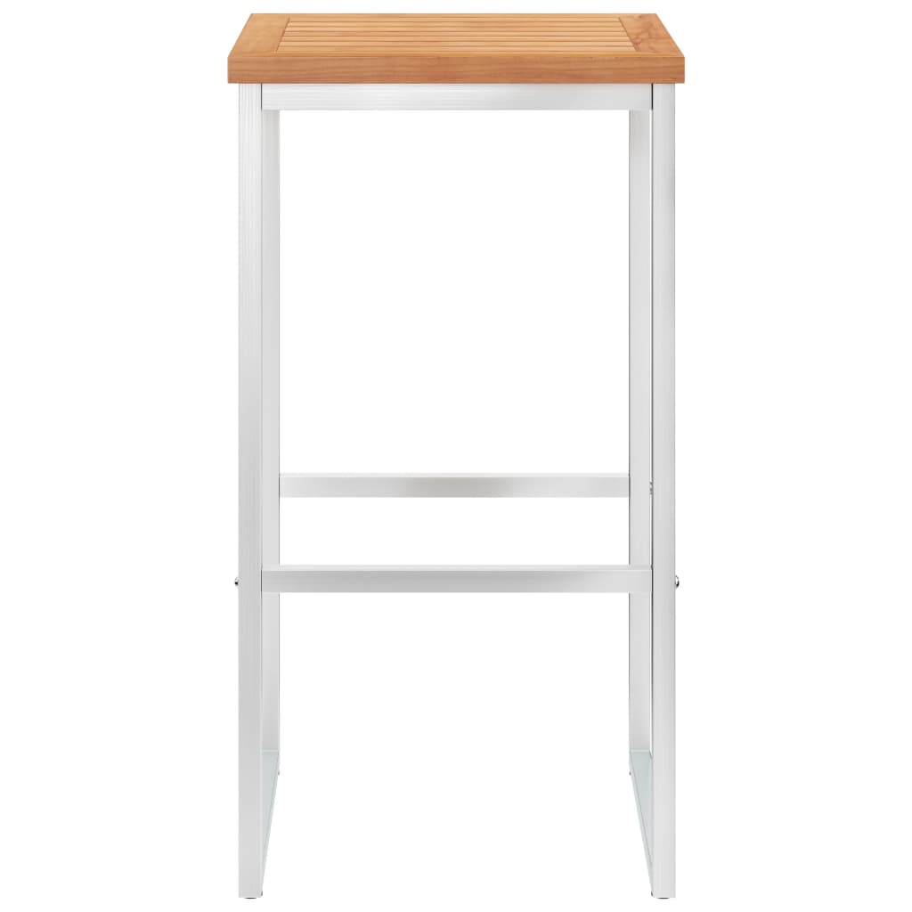Bar Chairs 2 Pcs And Stainless Steel