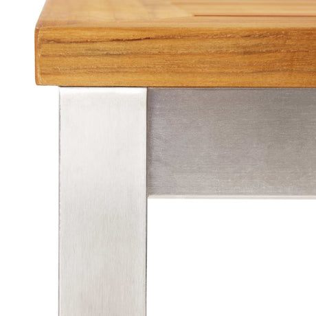 Bar Chairs 2 Pcs And Stainless Steel