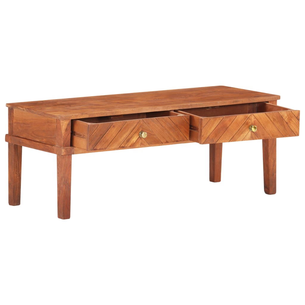Tv Cabinet 110X40X41 Cm Solid Acacia Wood