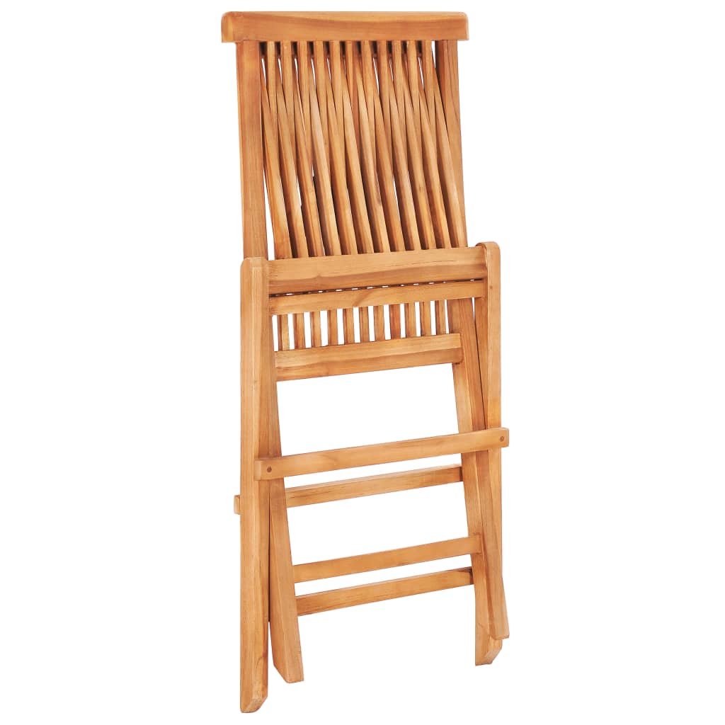 7 Piece Folding Outdoor Dining Set Solid Teak Wood