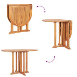 Folding Butterfly Garden Table Solid Teak Wood
