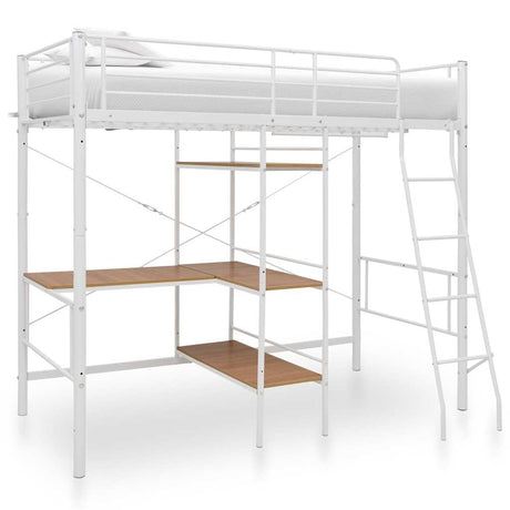 Bunk Bed With Table Without Mattress Metal