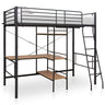 Bunk Bed With Table Without Mattress Metal