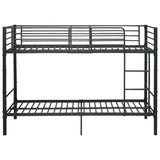 Bunk Bed without Mattress Black Metal 90x200cm