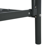 Bunk Bed without Mattress Black Metal 90x200cm