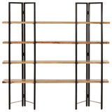 4-Tier Bookcase 160X35X Solid Mango Wood
