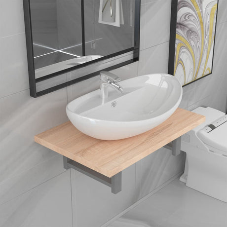 Two Piece Bathroom Furniture Set Ceramic
