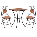 3 Piece Mosaic Bistro Set Ceramic Tile