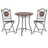 3 Piece Mosaic Bistro Set Ceramic Tile