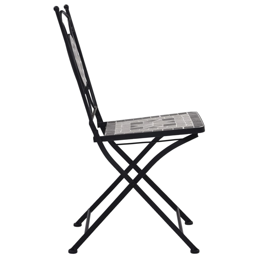 3 Piece Mosaic Bistro Set Ceramic Tile
