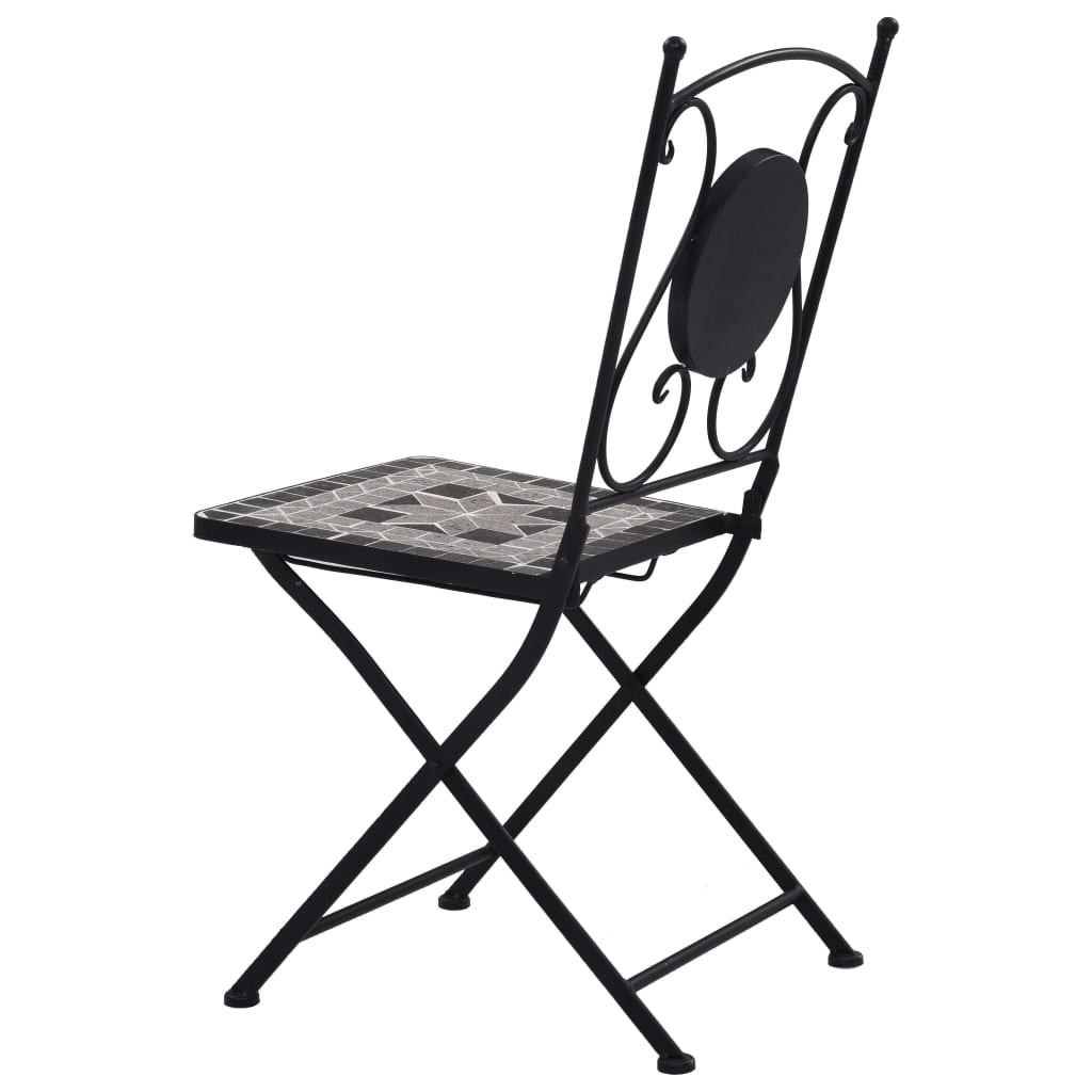 3 Piece Mosaic Bistro Set Ceramic Tile