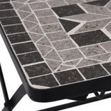 3 Piece Mosaic Bistro Set Ceramic Tile