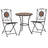 3 Piece Mosaic Bistro Set Ceramic Tile