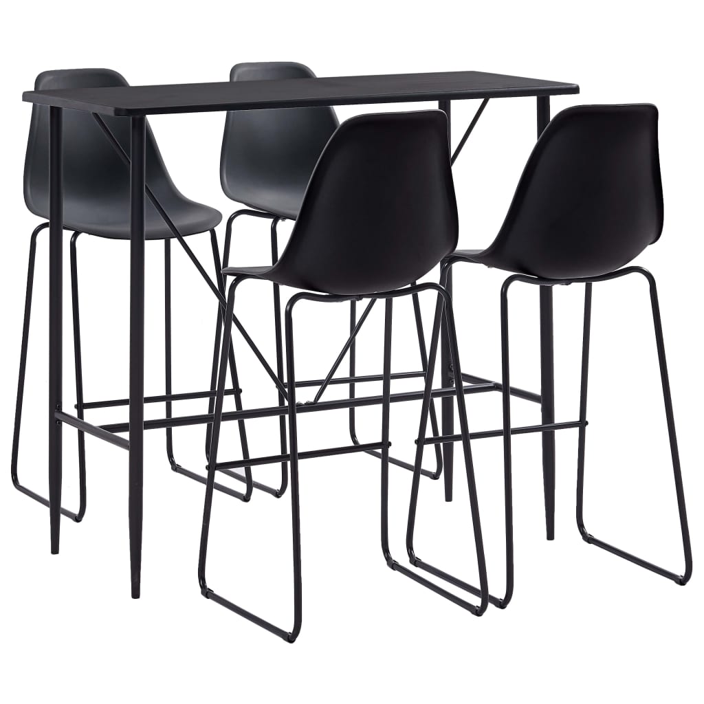 5 Piece Bar Set Plastic