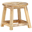 Hand-Painted Stool 38X38X35 Cm Solid Mango Wood