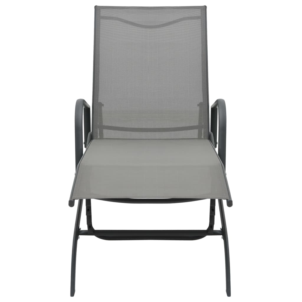 Sun Lounger Steel And Textilene