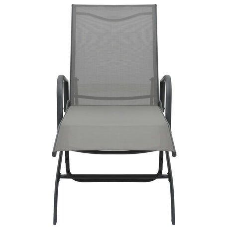 Sun Lounger Steel And Textilene