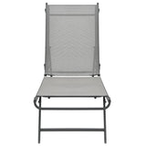 Sun Loungers 2 Pcs Textilene And Steel