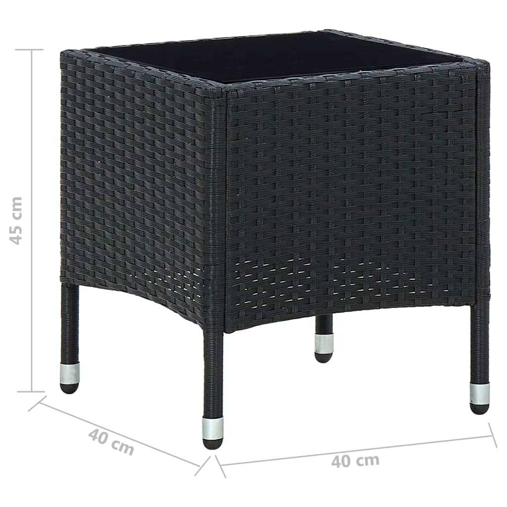 Garden Table 40X40X45 Cm Poly Rattan