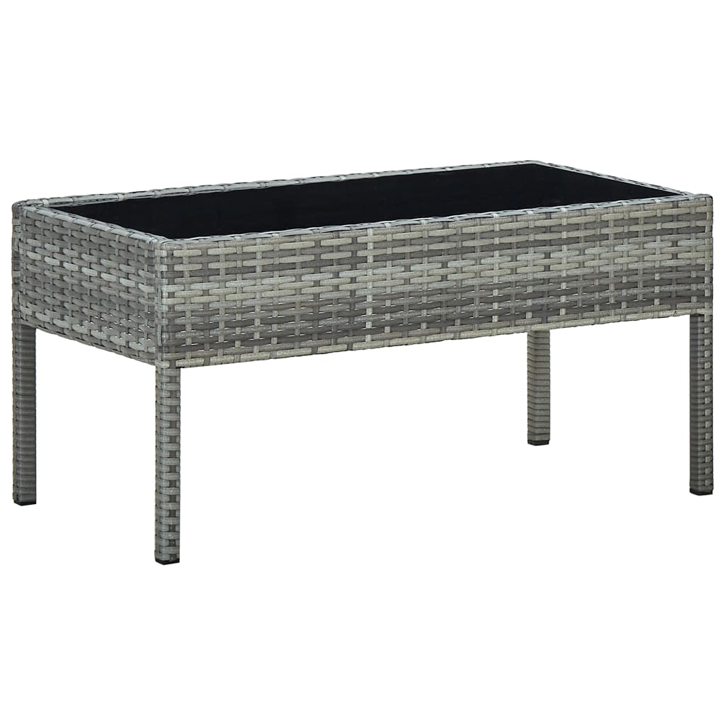 Garden Table 75X40X37 Cm Poly Rattan