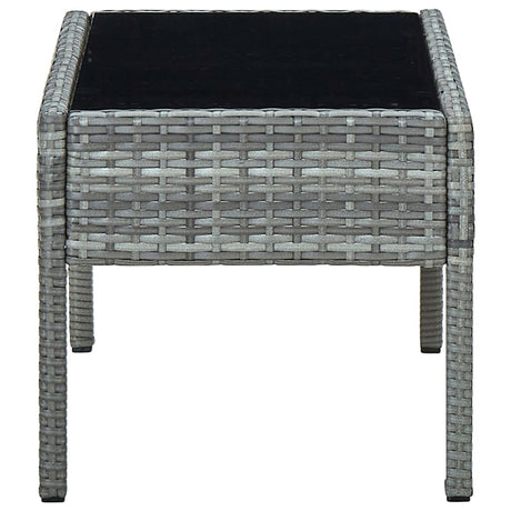 Garden Table 75X40X37 Cm Poly Rattan
