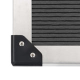 Outdoor Shower with Tray WPC Stainless Steel