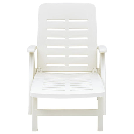 Folding Sun Lounger Plastic