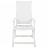 Garden Reclining Chairs 2 Pcs Plastic