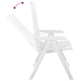 Garden Reclining Chairs 2 Pcs Plastic
