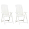 Garden Reclining Chairs 2 Pcs Plastic