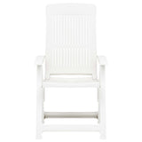 Garden Reclining Chairs 2 Pcs Plastic