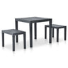 Garden Table With 2 Benches Plastic