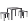 Garden Table With 2 Benches Plastic