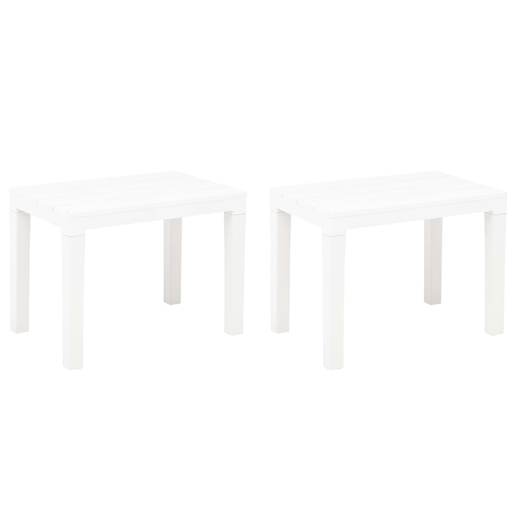 Garden Benches 2 Pcs Plastic