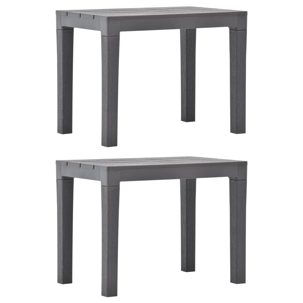 Garden Benches 2 Pcs Plastic