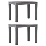 Garden Benches 2 Pcs Plastic